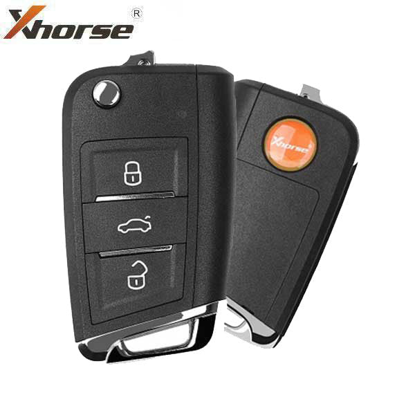 Xhorse - XEMQB1EN / VVDI Key Tool VVDI2 Flip Remote Key 3 Buttons MQB Style Xhorse - XEMQB1EN / VVDI Key Tool VVDI2 Flip Remote Key 3 Buttons MQB Style